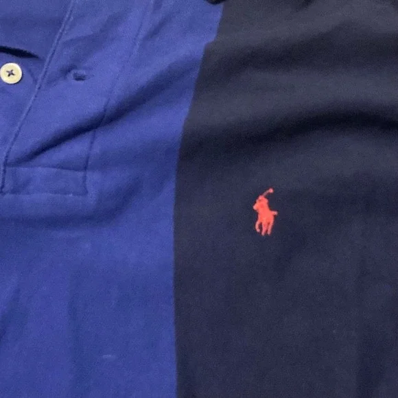 Polo Ralph Lauren vintage 90s vertical stripe rugby polo USA size XXL/26 - Picture 3 of 8